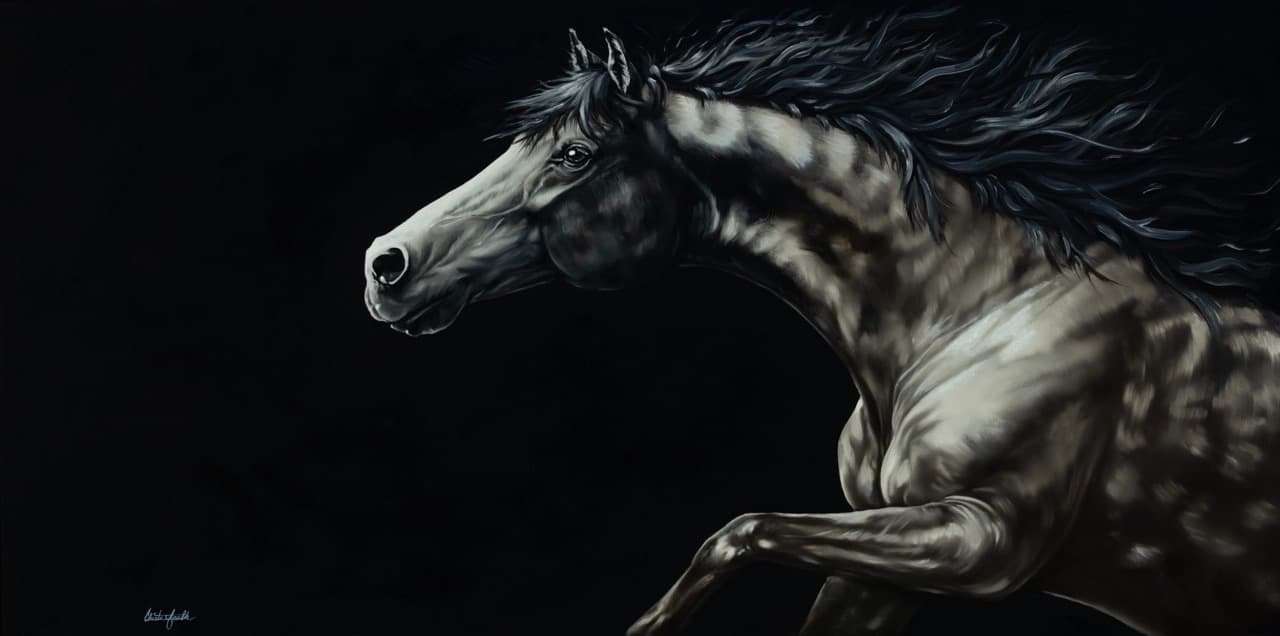 Spirit of the West - oil painting by Christa Faulk